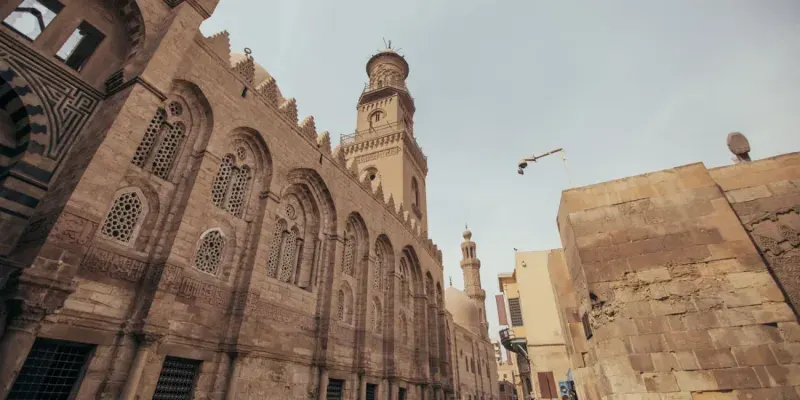 Sultan Hassan Mosque Cairo — masterpiece of Mamluk architecture, built 1356-1363